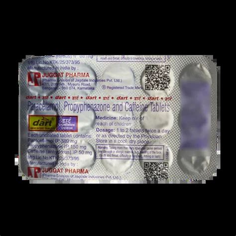 DART TABLET 15'S Price, Uses, Side Effects & Substitutes | Medkart