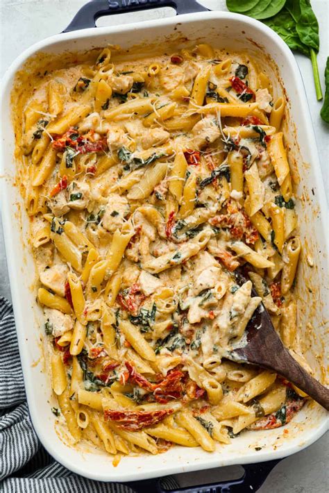 Creamy Tuscan Chicken Pasta Bake | The Recipe Critic