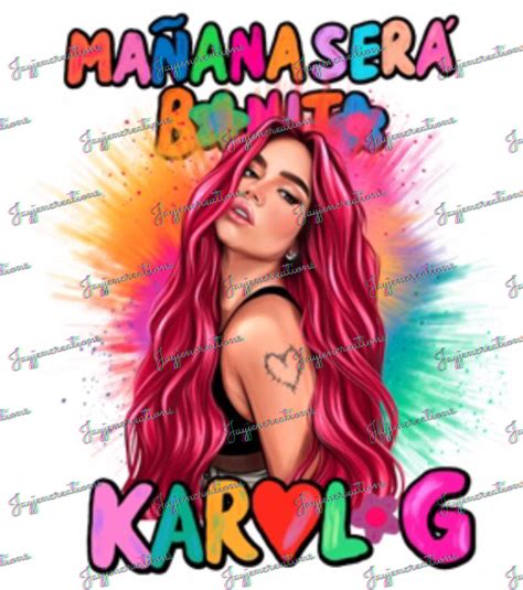 Karol G / KarolG Mañana Sera Bonito/ Karol G manana sera - Etsy España