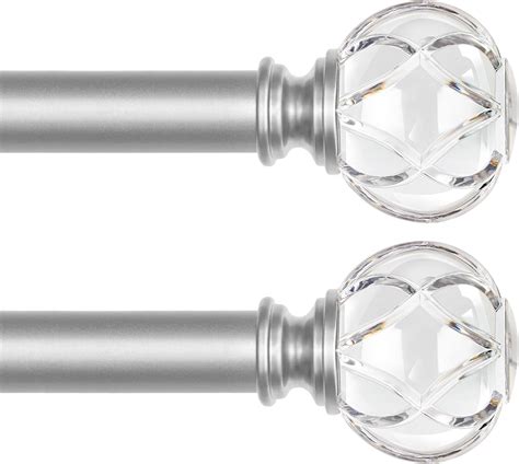 Amazon.com: KAMANINA 2 Pack Curtain Rods for Windows 48 to 84(4-7 Feet ...