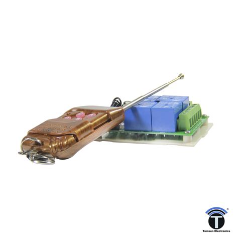 4 CHANNEL RELAY MODULE 12V DC + 433Mhz REMOTE CONTROL RF TRANSMITTER ...