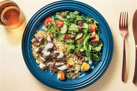 Mediterranean Beef & Salad Bowl Recipe | HelloFresh