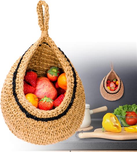 Amazon.com - LAOJU Hanging Fruits Baskets, Wall Hanging Basket for ...