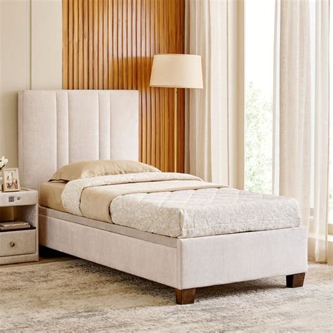 Buy Stellar Elite Amelia Single Bed with Hydraulic Storage - Cream from ...