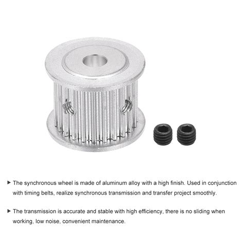 Buy MECCANIXITY 3M24 Teeth Timing Pulley Synchronous Wheel Belt Drive ...