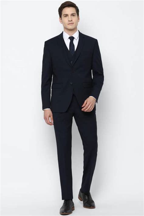 Allen Solly 3 piece Solid Men Suit - Buy Allen Solly 3 piece Solid Men ...