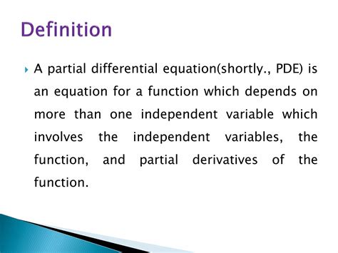 Image result for First-order partial differential equation First-order PDE Examples