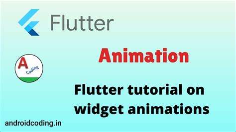 Flutter Animation Tutorials 的图像结果