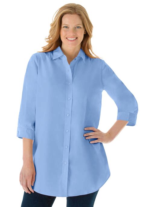 Perfect Three Quarter Sleeve Shirt | Woman Within