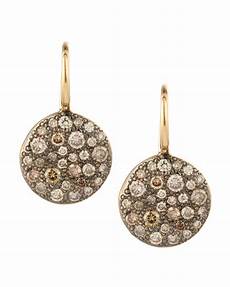 re pomellato pomellato sabbia white pave earrings in lyst re pomellato pomellato sabbia white pave earrings in lyst