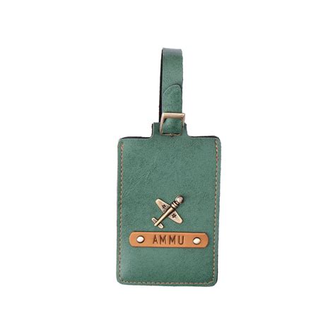 Emerald Green Luggage Tag - ID slot – The Junket