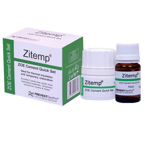 Prevest Zitemp (Zinc oxide Dental Eugenol Cement) Quick Set – Dental Prod