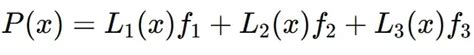 Image result for Lagrange Interpolation Examples