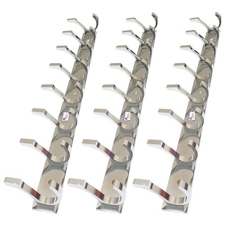 PROMIXO 8 Pin Heavy Duty (Pack of 3) Cloth Hooks for Door, Wall Hanger ...