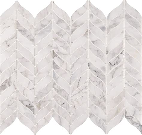 Buy MSI Calacatta Cressa Leaf Pattern Honed Marble Tile for Kitchen ...