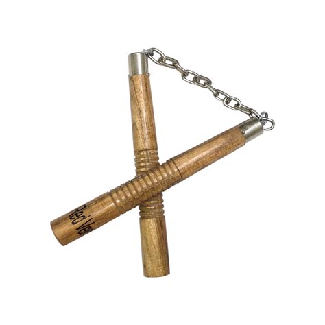 Red Venus Ball Bearing Wooden Handle Nunchaku, Nunchucks - Karate ...