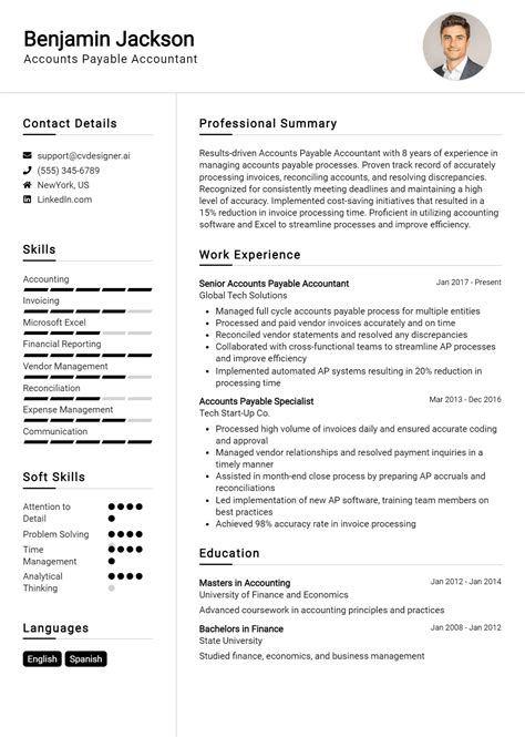 22 Management Accountant Resume Examples And Templates for 2024 - CVDesigner.ai
