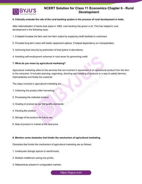 Rural Development Project Work Class 11 的图像结果