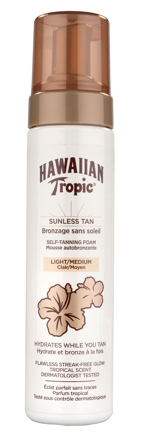 Test: Hawaiian Tropic Sunless Tan Self-Tanning Foam Light/Medium ...