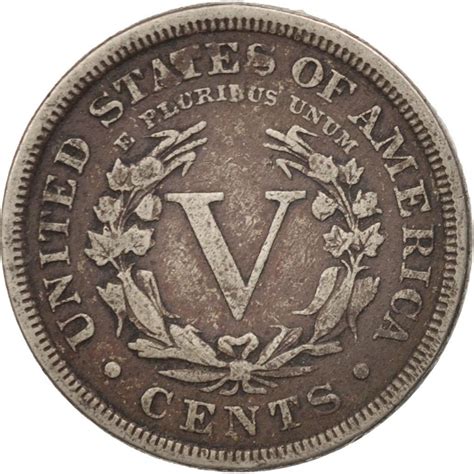 Five Cents 1896 Liberty Head Nickel, Coin from United States - Online ...