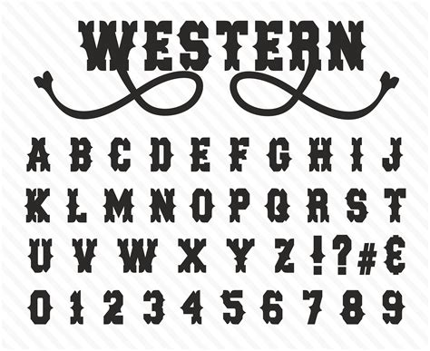 Western Font Wild West Font Old West Font Western Font Style Cowboy ...