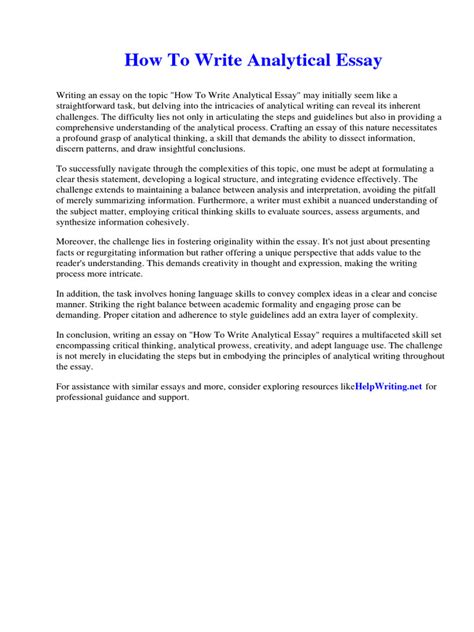 Image result for Analytical Essay Tips