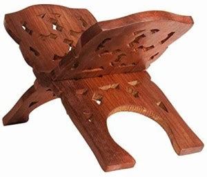 UJJKART Pooja Book Stand/Rehal/Ramayan (Width (Open) = 25 cm : Height ...