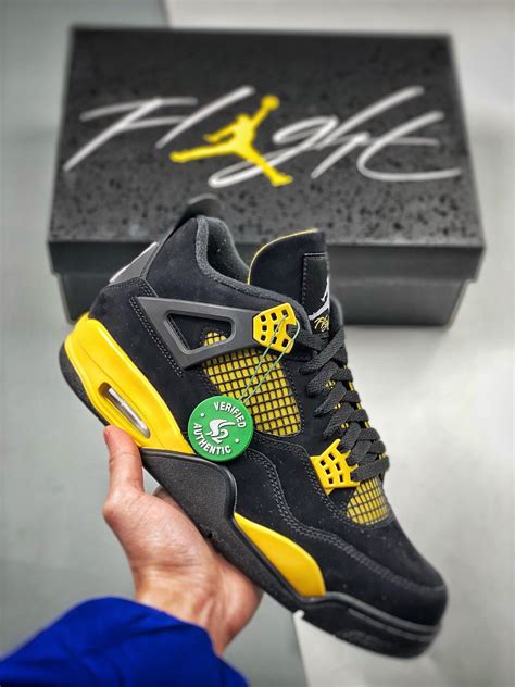 Air Jordan 4 ” Thunder 2023″ Black/White-Tour Yellow DH6927-017 in 2024 | Air jordans, Air ...
