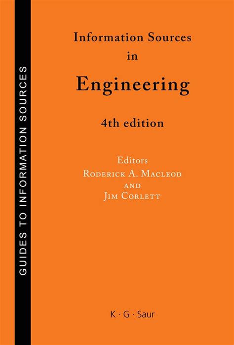 Buy Information Sources in Engineering (Guides to Information Sources ...