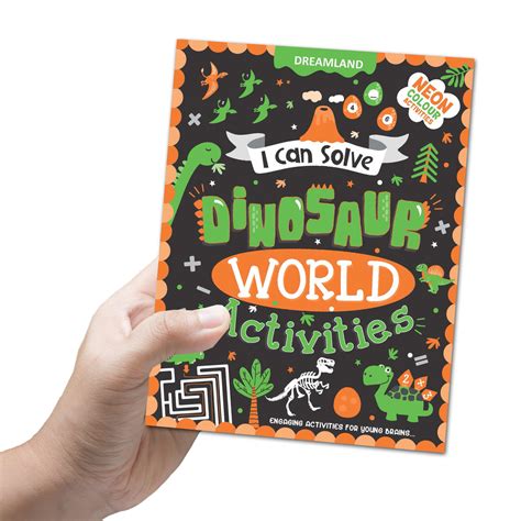 Dinosaur World Activities - I Can Solve Activity Book for Kids Age 4-