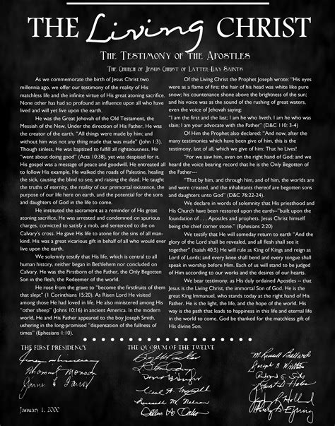 Free printable version of the living christ, Download Free printable ...