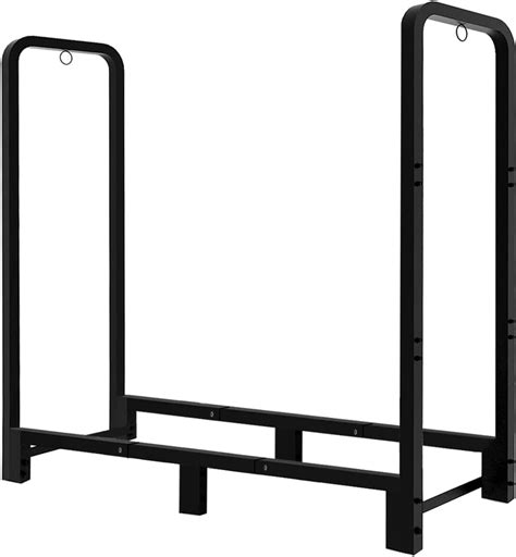 Buy Fandature 4Ft Firewood Rack Adjustable Fireplace Wood Holder For ...