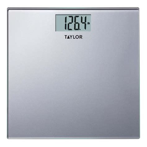 Silver Digital Glass Bathroom Scale