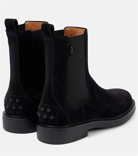 Suede Chelsea boots in black - Tods | Mytheresa