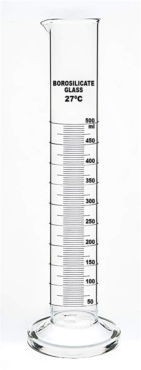Buy FZN Borosilicate Glass Measuring Cylinder 500 ml Graduated Cylinder ...