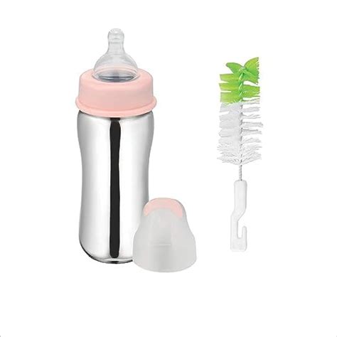 Buy Stainless Steel Baby Milk & Water Feeding Bottle with Anticolic ...