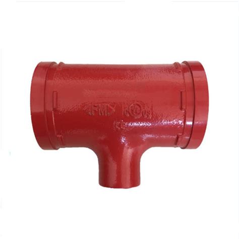 China Ductile Iron Pipe Fittings Threaded Reducing Tee Used for Fire ...