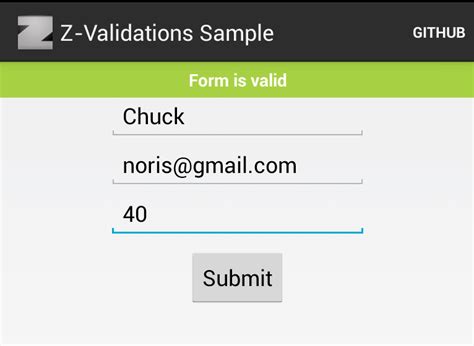 Validation Form Using SQLite in Android Studio 的图像结果