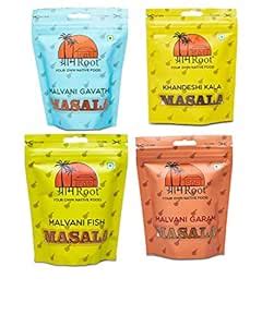 GramRoot Mast Malvani, 750 Gr, (2 Sets of Pack of 4) (Malvani Bhajaka ...