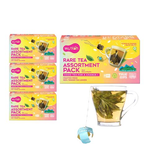 Woolah Rare Tea Assortment Pack - World's 1st Bagless Whole Leaf ...