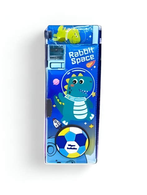 Rabbit Space Double-Sided Pencil Case: Magnetic Closure & Built-in ...