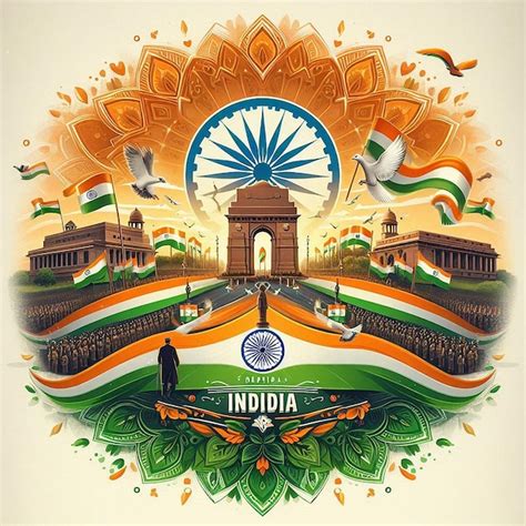 Indian republic day poster indian republic day indian republic 26th ...
