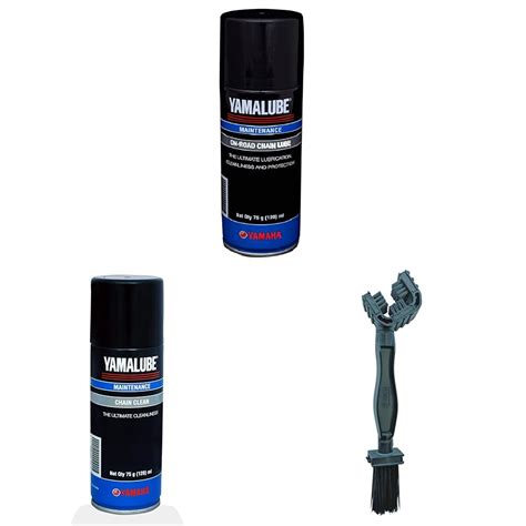 YAMAHA Yamahalube Chain Lube, Chain Clean, & Chain Clean Brush : Amazon ...