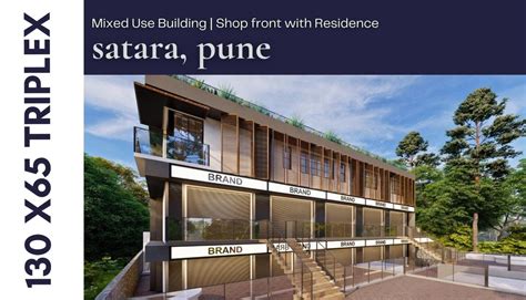 Best Mixed Use Building Design: Shop Front with Pent House – Ongrid Design