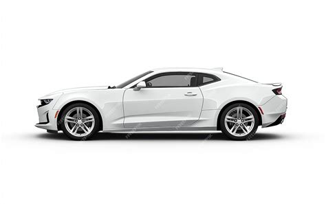 Premium Photo | White Chevrolet Camaro Coupe in Side View