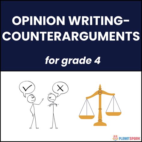 Class 4 English Worksheet for Counterargument | PlanetSpark