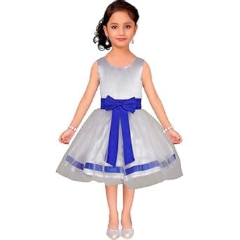 Buy SOFYANA Baby Girl's Round Neck A-Line Knee Length Frock Satin White ...