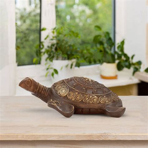 ARTVARKO Antique Big Brass Tortoise for Good Luck Showpiece Turtle ...