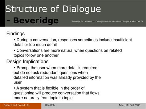Image result for Dialogue Structure
