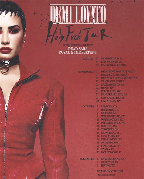 Demi Lovato 2022 Setlist - Michelle Hayes